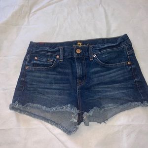 7 for all mankind jean shorts